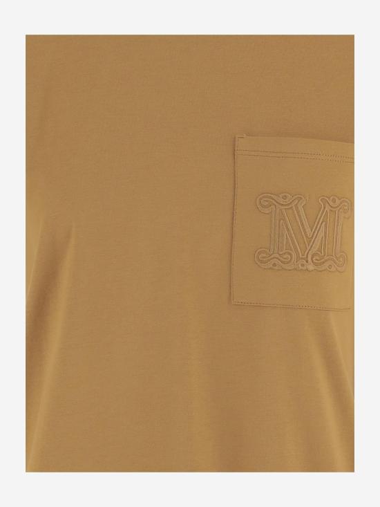 26SS 막스마라 리넨 블렌드 반팔 폴로 티셔츠 PAPAIA BROWN - MAX MARA