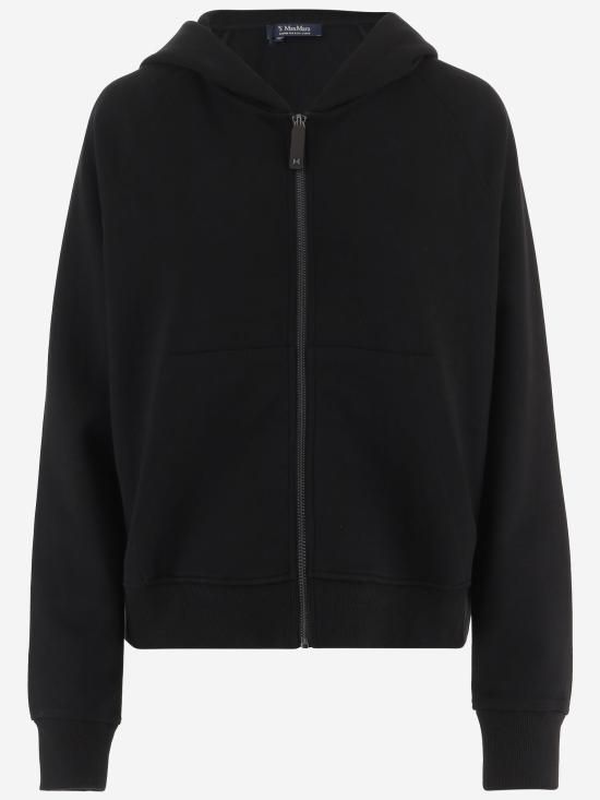26FW 에스막스마라 로고 자수 루즈핏 후드 티셔츠 SMMMAREA BLACK - 'S MAX MARA