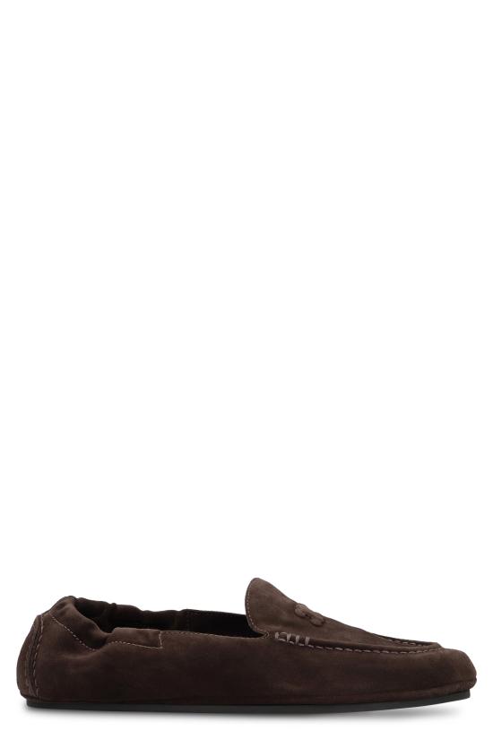 25FW 셀린느 스웨이드 카프스킨 트리옹프 아담 로퍼 364707029C BROWN