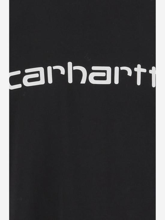 25FW 칼하트 WIP 스크립트 숏 슬리브 티셔츠 I035700 BLACK - CARHARTT WIP