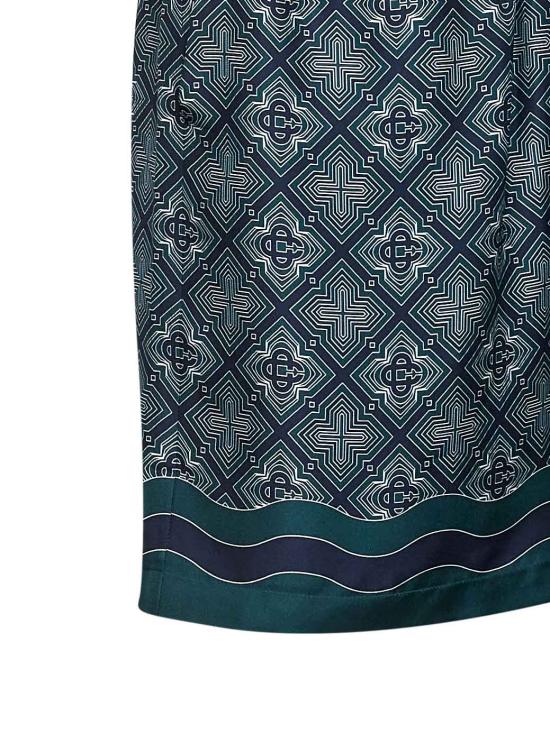 26FW 카사블랑카 숏팬츠 MPF26TR39907 RADIATINGMONOGRAM GREEN - CASABLANCA