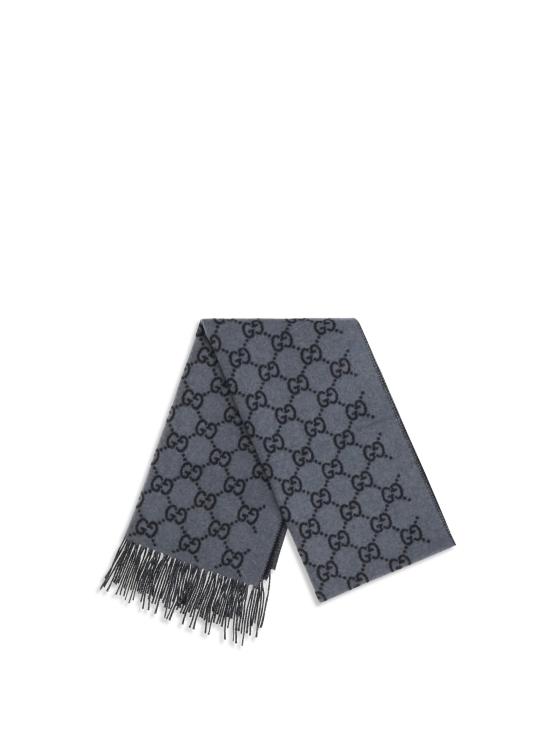 26FW 구찌 GG 캐시미어 스카프 8123174GABX GRAY - GUCCI