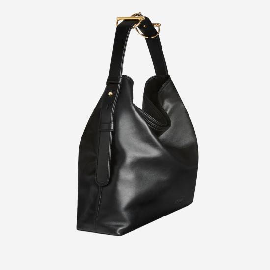 25FW 구찌 베아트릭스 모노그램 스웨이드 라지 토트백 850546 BLACK - GUCCI