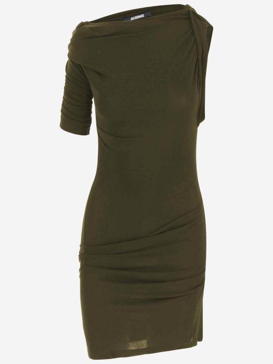 26SS 자크뮈스 드라페아도 미니 드레스 DRW00143AJ00260 DARK KHAKI - JACQUEMUS