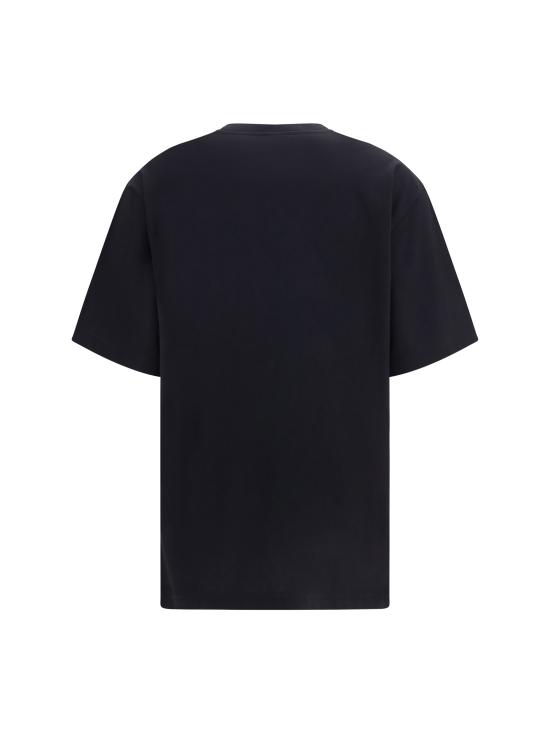 26FW 구찌 로고 프린트 코튼 저지 실크 티셔츠 865015XJHUF BLACK