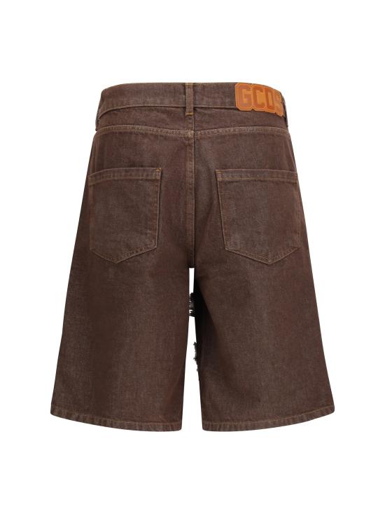 26SS 지씨디에스 데님 숏팬츠 C1MWQL223D087 BROWN