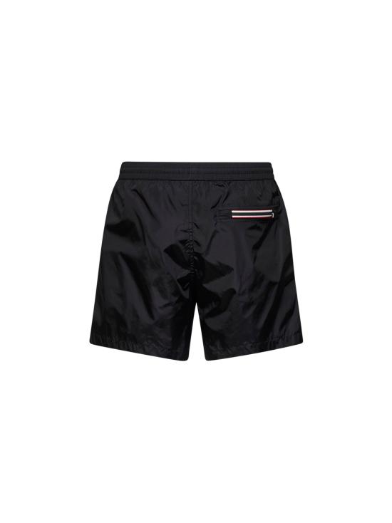 26FW 몽클레어 나일론 로고 패치 스윔 팬츠 L20912C000055985M999 BLACK - MONCLER