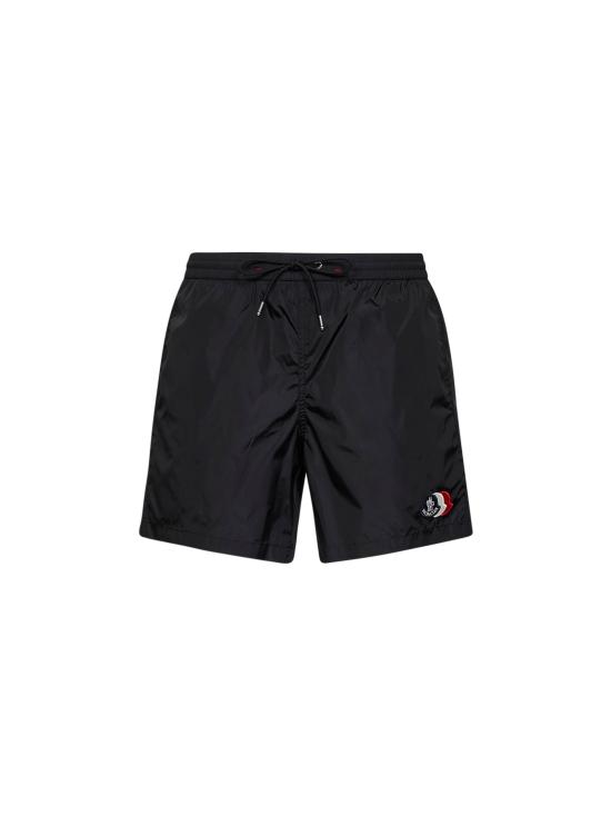 26FW 몽클레어 나일론 로고 패치 스윔 팬츠 L20912C000055985M999 BLACK