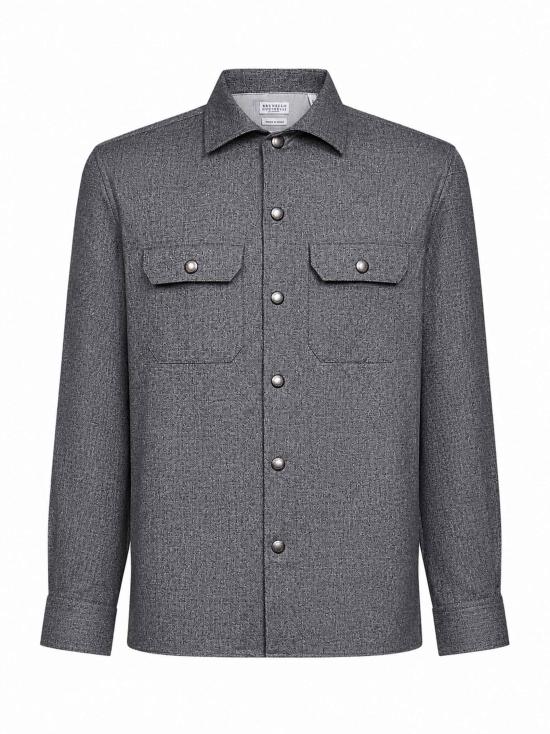 26FW 브루넬로 쿠치넬리 셔츠 MY6660721 C002 GRAY