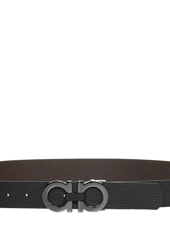 26FW 살바토레 페라가모 벨트 678783DOUBLEADJUS476361 BLACK - SALVATORE FERRAGAMO