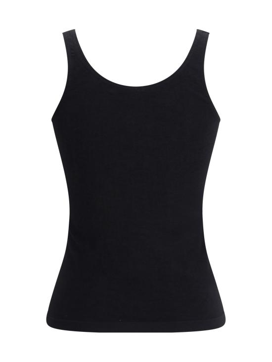26SS 월포드 민소매 티셔츠 55045 BLACK - WOLFORD