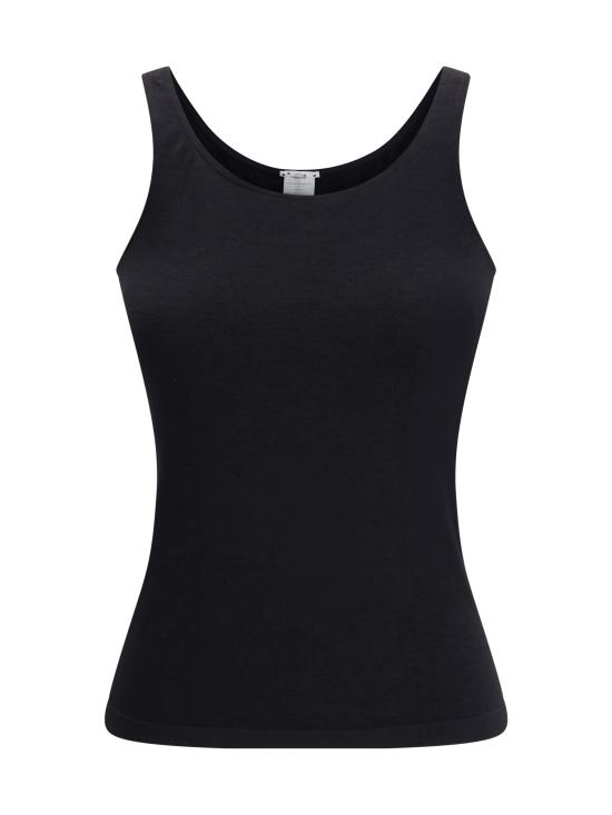 26SS 월포드 민소매 티셔츠 55045 BLACK - WOLFORD