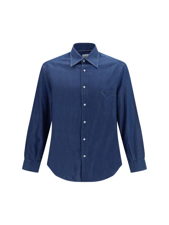 26SS 브루넬로 쿠치넬리 셔츠 MR6830621 BLUE