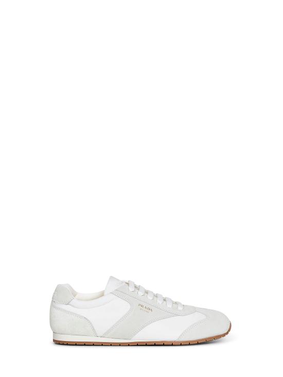 26SS 프라다 프랙스 리나일론스웨이드 스니커즈 2EE465G000D7RF0009 WHITE