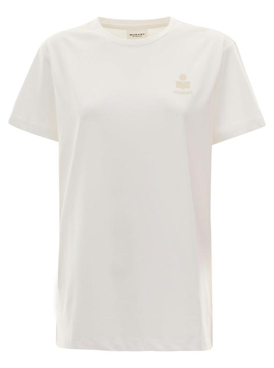 26SS 이자벨마랑에뚜왈 애비 로고 코튼 티셔츠 TS0070FA WHITE