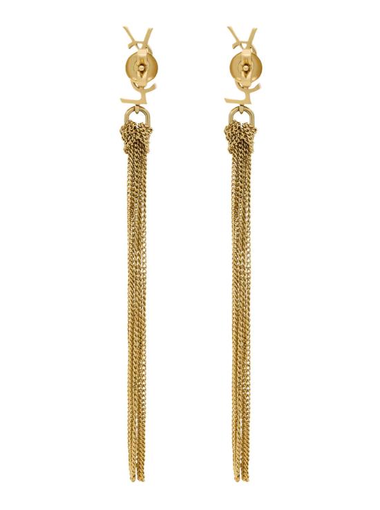 26FW 생로랑 메탈 카산드라 태슬 이어링 803195 GOLD - SAINT LAURENT