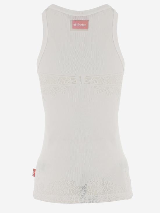 26FW 디젤 민소매 티셔츠 P01800 WHITE - DIESEL
