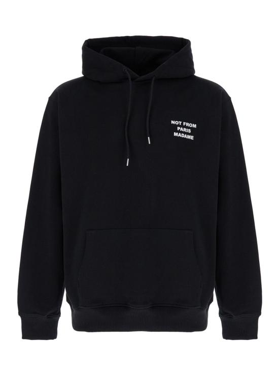 26SS 드롤드무슈 후드 티셔츠 PERMHO162CO127 BLACK - DROLE DE MONSIEUR