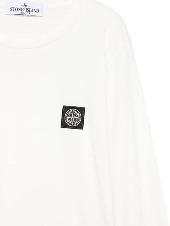 스톤 아일랜드 로고 패치 롱슬리브탑 로고 패치 롱슬리브탑 K2S162100003S0047 WHITE - STONE ISLAND