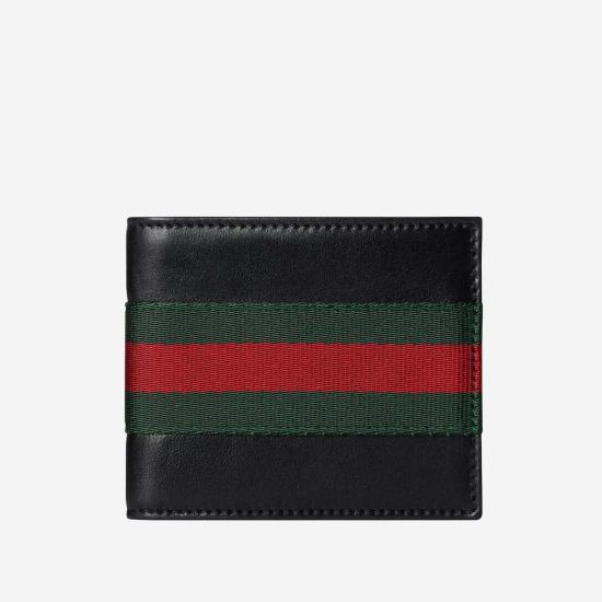  구찌 남성지갑 바이폴드 가죽 지갑 블랙 - GUCCI