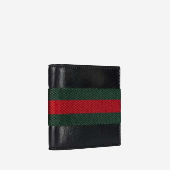  구찌 남성지갑 바이폴드 가죽 지갑 블랙 - GUCCI