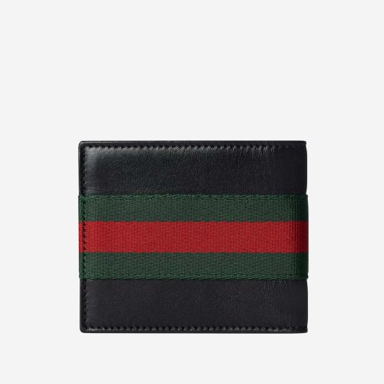  구찌 남성지갑 바이폴드 가죽 지갑 블랙 - GUCCI