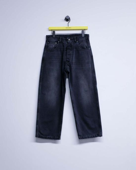  마르지엘라 데님 팬츠 메종  코튼 스트레이트 레그 크롭 진 - MAISON MARGIELA