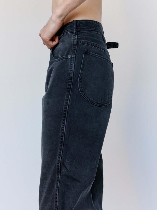  마르지엘라 데님 팬츠 메종  코튼 스트레이트 레그 크롭 진 - MAISON MARGIELA