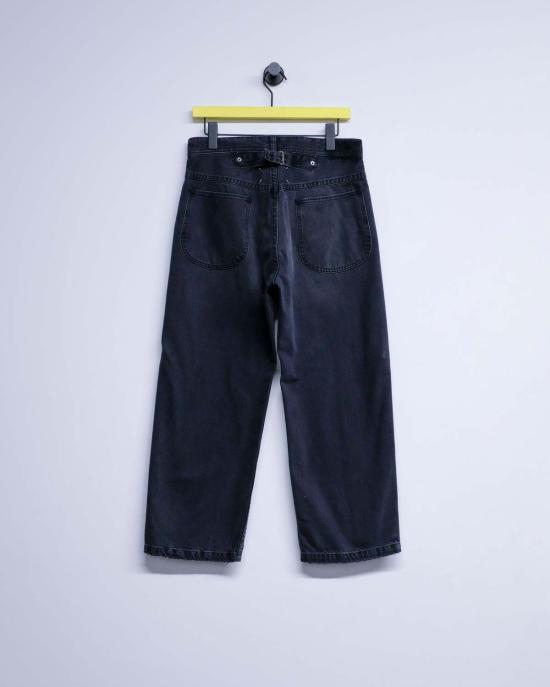  마르지엘라 데님 팬츠 메종  코튼 스트레이트 레그 크롭 진 - MAISON MARGIELA