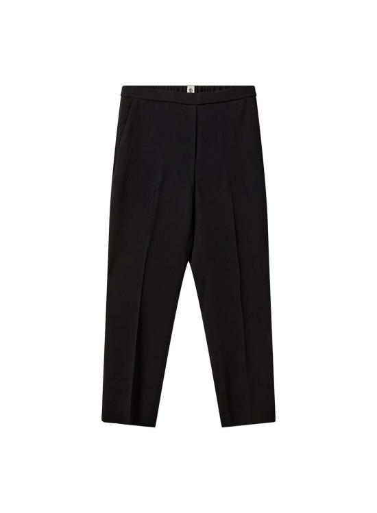  The Garment x Tomorrow 크롭 팬츠 더 가먼트 X 투모로우 크레이프 풀온 팬츠 블랙 - OTHER BRANDS