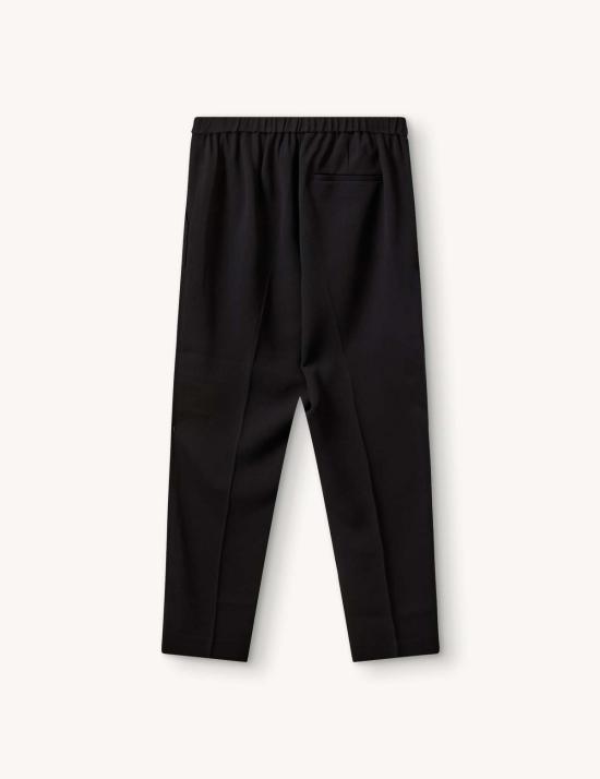  The Garment x Tomorrow 크롭 팬츠 더 가먼트 X 투모로우 크레이프 풀온 팬츠 블랙 - OTHER BRANDS