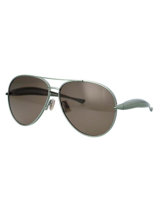  보테가베네타 안경 보테가 베네타 BV1305 S 선글라스 그린/그린/브라운 - BOTTEGA VENETA