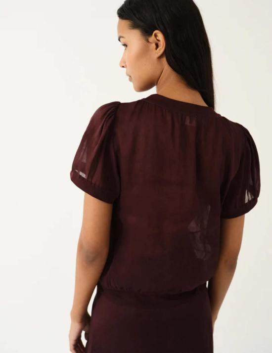  The Garment x Tomorrow 반팔 티셔츠 더 가먼트 X 투모로우 프린스 티셔츠 버건디 - OTHER BRANDS