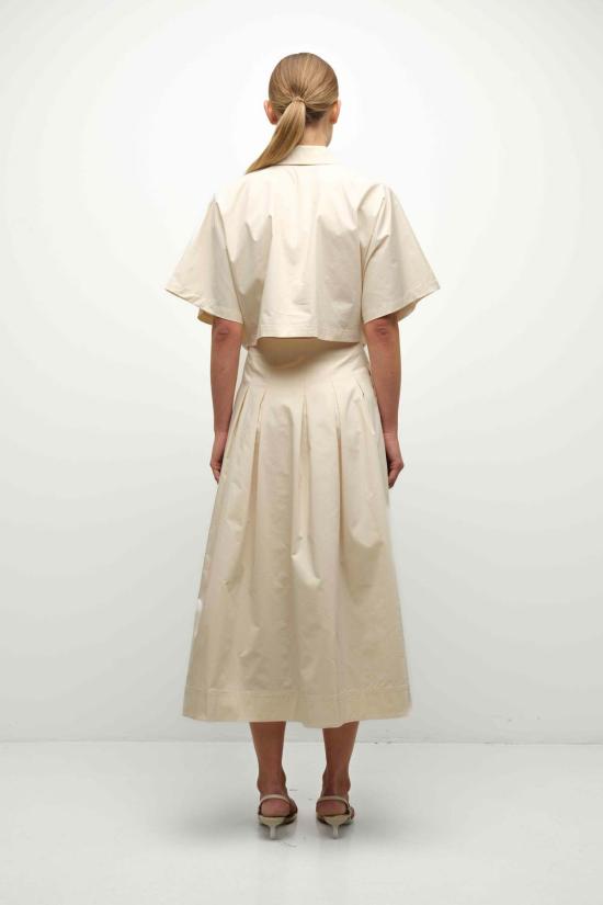  조나단 심카이 탑 블레어 S/S 셔츠 스톤 - JONATHAN SIMKHAI