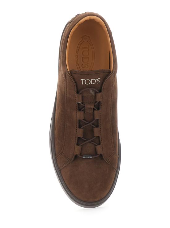  토즈 스니커즈 로우탑 스웨이드  브라운 - TODS