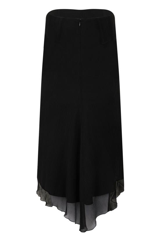  빅토리아 베컴 롱 스커트 플레어 미디 코튼 스커트 블랙 - VICTORIA BECKHAM