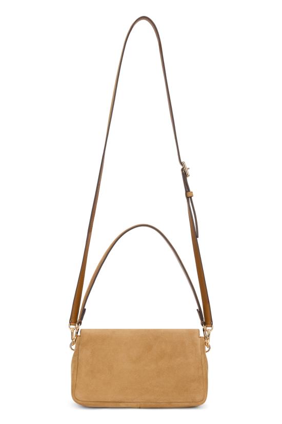  토리버치 가방 찰리 스웨이드 숄더백 토피 - TORY BURCH