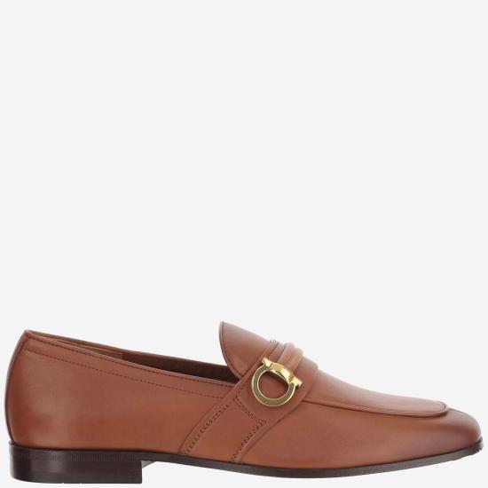  살바토레 페라가모 로퍼 페라가모 송아지 가죽  라이트 브라운 - SALVATORE FERRAGAMO