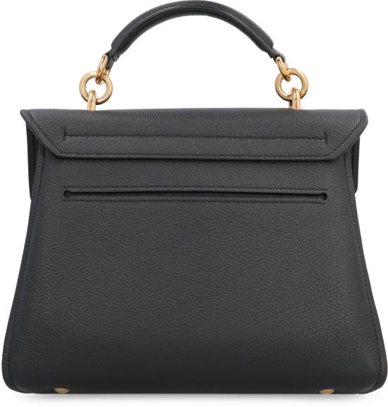  살바토레 페라가모 가방 페라가모 간치니 페블드 가죽 핸드백 블랙 - SALVATORE FERRAGAMO