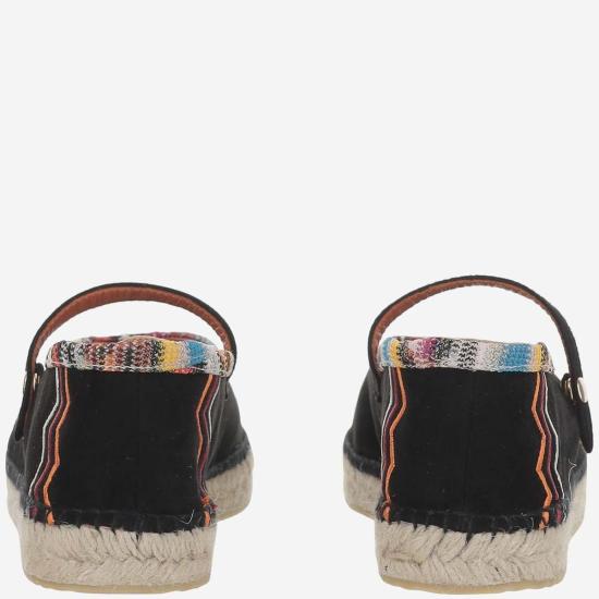  미소니 로퍼 미쏘니 지그재그 비스코스 블렌드 에스파드리유 블랙 - MISSONI