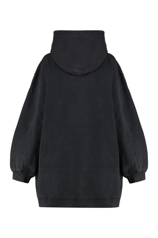 알렉산더 왕 숏 원피스 후드 미니 드레스 워시드 블랙 - ALEXANDER WANG