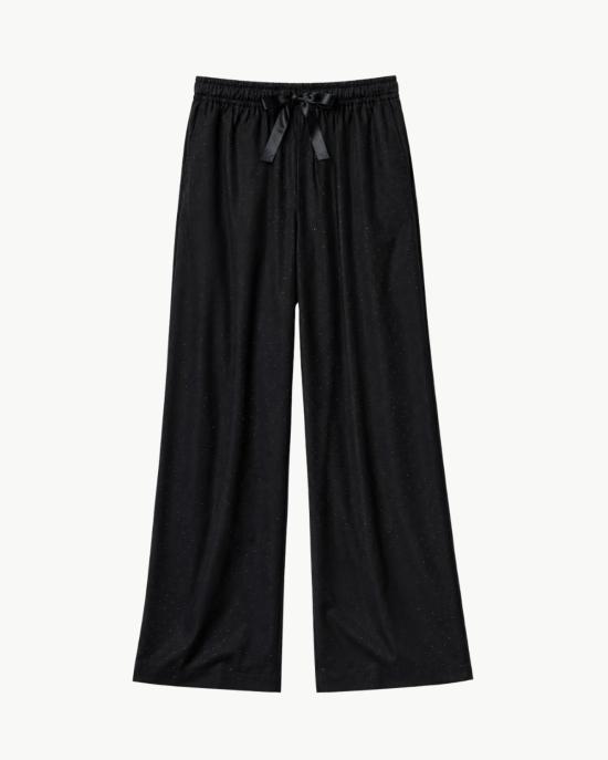  자딕앤볼테르 스트레이트 팬츠 Zadig & Voltaire Poma 임벨리시드 팬츠 Encre