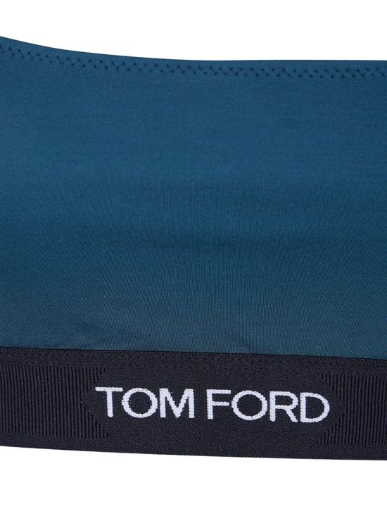  톰포드 트레이닝 티셔츠 톰 포드 슬리브리스 탑 그린 - TOMFORD