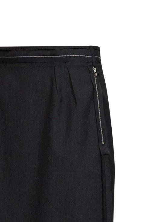  마르지엘라 롱 스커트 메종  미디 스커트 블랙 - MAISON MARGIELA