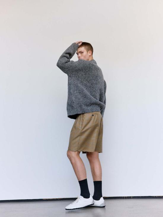  마르지엘라 스웨터 메종  멜란지 울 브이넥 - MAISON MARGIELA