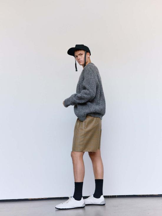  마르지엘라 스웨터 메종  멜란지 울 브이넥 - MAISON MARGIELA