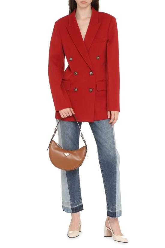  빅토리아 베컴 수트 자켓 더블 브레스트 울 블레이저 레드 - VICTORIA BECKHAM