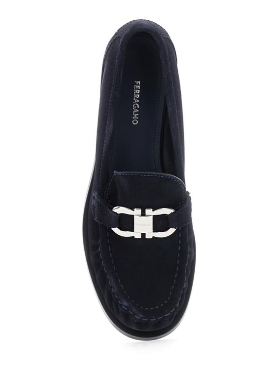  살바토레 페라가모 로퍼 페라가모 마리안 스웨이드 송아지 가죽  블루 - SALVATORE FERRAGAMO