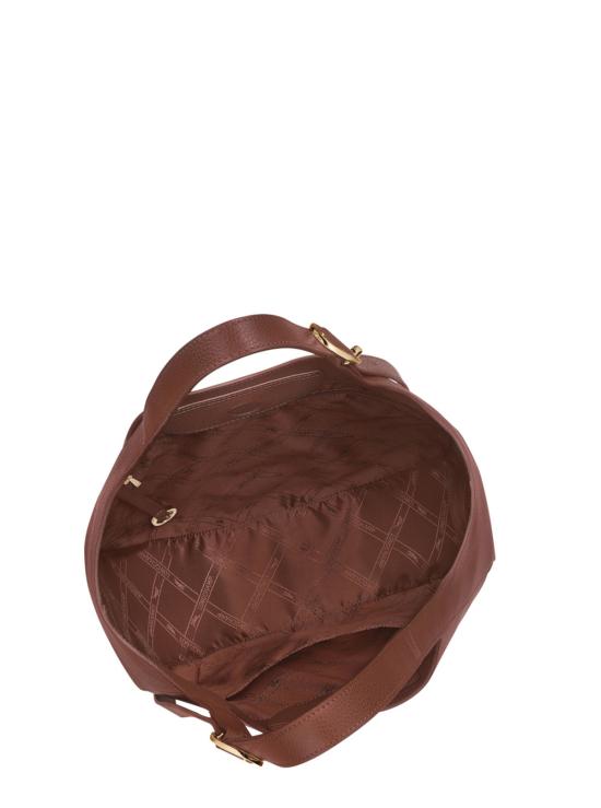  롱샴 가방 르 풀론 가죽 숄더백 브라운 - LONGCHAMP