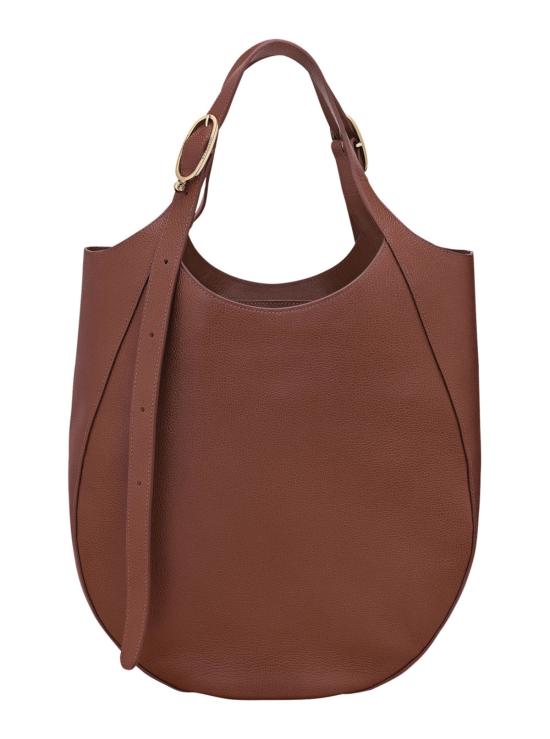  롱샴 가방 르 풀론 가죽 숄더백 브라운 - LONGCHAMP